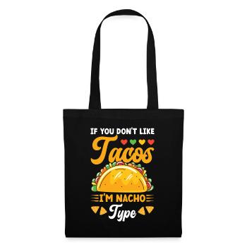 Tacos Je suis Nacho Type Taco Fiesta Taco Squad - Sac en tissu - noir - Devant