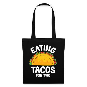Manger des tacos pour deux - Taco Crew - Taco Squad - Sac en tissu - noir - Devant