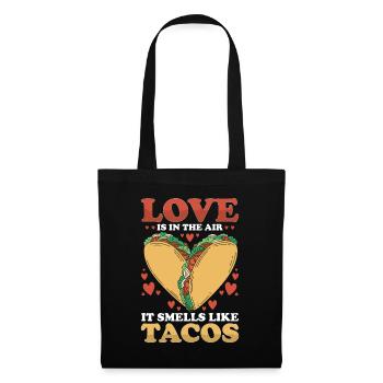 Love Is In The Air sent comme Tacos Taco Squad - Sac en tissu - noir - Devant