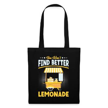 Distributeur de sodas Jus de citron Meilleure limonade - Sac en tissu - noir - Devant