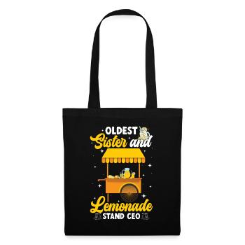 Sœur aînée et PDG de Lemonade Stand Lemonade Crew - Sac en tissu - noir - Devant