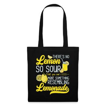 Pas de Lemon Sour ressemblant à un marchand de limonade - Sac en tissu - noir - Devant