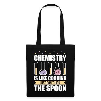 Chemiker Chemie Wissenschaft Atom Molecule - Stoffbeutel - Schwarz - Vorne