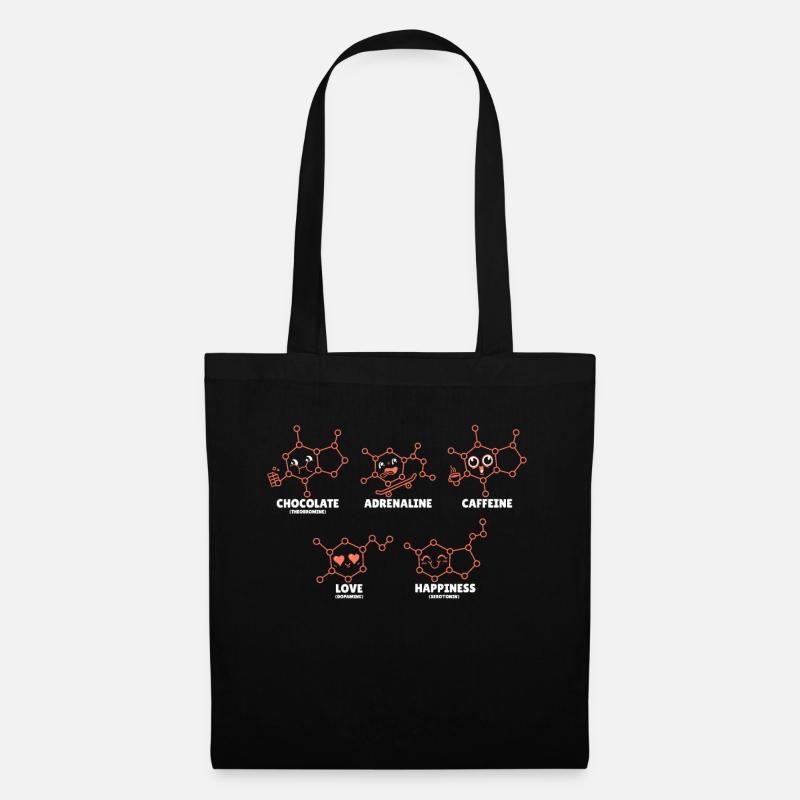 Chemiker Chemie Wissenschaft Atom Molecule - Stoffbeutel - Schwarz