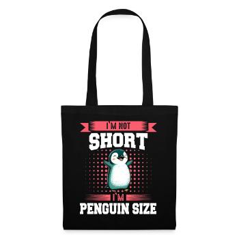 Pinguin Pinguine Tier - Stoffbeutel - Schwarz - Vorne