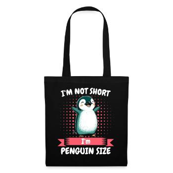 Pinguin Pinguine Tier - Stoffbeutel - Schwarz - Vorne