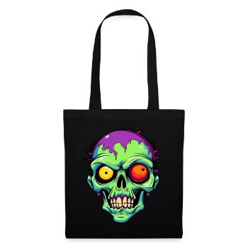 Süßer Halloween Zombie - Stoffbeutel - Schwarz - Vorne