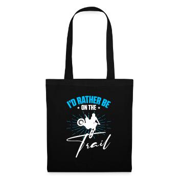 Supercross Motocross Rider I'd Rather Be On Trail - Tote Bag - black - Front