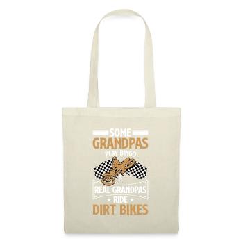 Grandpas Jouer au Bingo Vrai Grandpas Ride Dirt Bike - Sac en tissu - nature - Devant