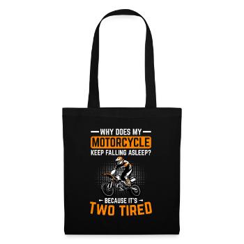 Moto Deux Fatigués Motocross Pun Dirt Bike - Sac en tissu - noir - Devant