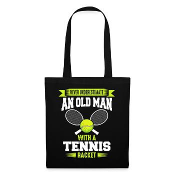 Tennis Tennis Player - Tote Bag - black - Front