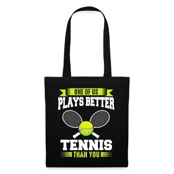 Tennis Tennis Player - Tote Bag - black - Front