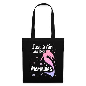 Mermaid Fable Mermaids Conte de fées - Sac en tissu - noir - Devant