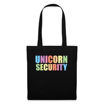 Licorne Licornes Conte de fées Magique - Sac en tissu - noir - Devant