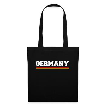 Allemagne Drapeau allemand Nation Pays - Sac en tissu - noir - Devant