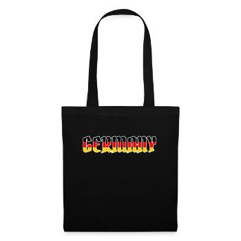 Allemagne Drapeau allemand Nation Pays - Sac en tissu - noir - Devant