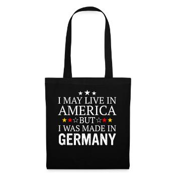 Allemagne Drapeau allemand Nation Pays - Sac en tissu - noir - Devant