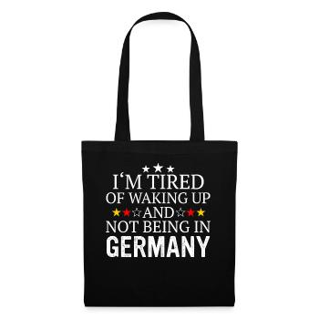 Allemagne Drapeau allemand Nation Pays - Sac en tissu - noir - Devant