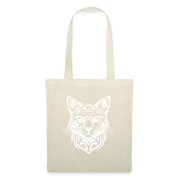 Chat tribal - Sac en tissu - nature - Devant