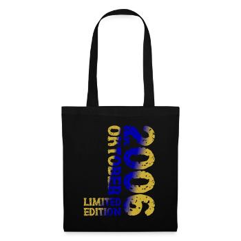 2006 October Limited Edition 17th Birthday Decoration - Tote Bag - black - Front