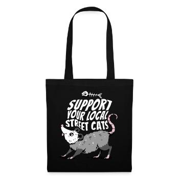 Opossum Possum Animal - Tote Bag - black - Front