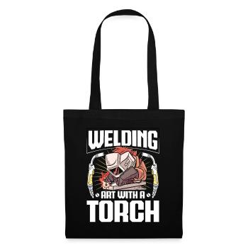 Welding Art Torch Arc Welding Welding - Tote Bag - black - Front