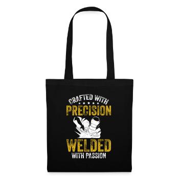 Crafted Precision Welded Passion Welding Machine - Tote Bag - black - Front