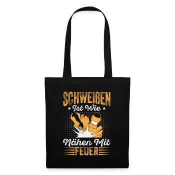 Soudure à coudre avec le cadeau de machine à souder au feu - Sac en tissu - noir - Devant