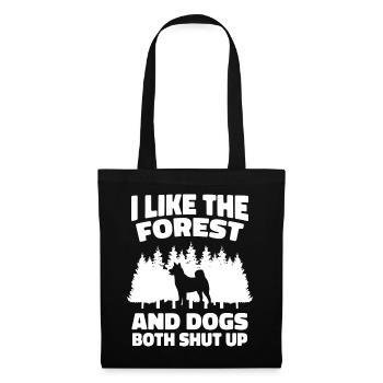 Dog Dogs Pet Funny Dog Owner - Tote Bag - black - Front