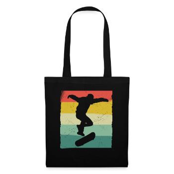 Skateboarding Skater Skateboard Skateboarder - Tote Bag - black - Front