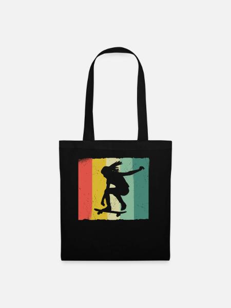 Skateboarding Skater Skateboard Skateboarder - Tote Bag - black