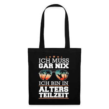 Altersteilzeit ATZ - Stoffbeutel - Schwarz - Vorne