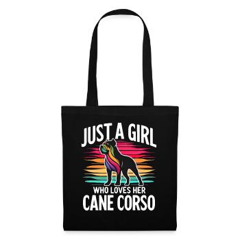 Cane Corso Dog - Tote Bag - black - Front