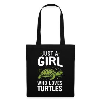 Turtle Sea Turtle Turtle Animal - Tote Bag - black - Front