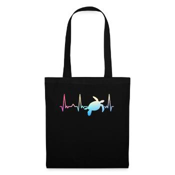 Turtle Sea Turtle Turtle Animal - Tote Bag - black - Front