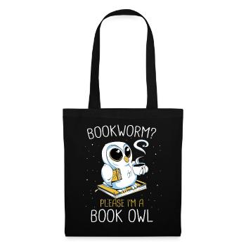 Bücher Buch lesen Bücherei Bibliothek Bücherwurm - Stoffbeutel - Schwarz - Vorne
