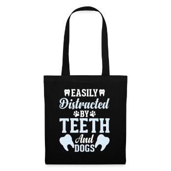 Dentist Dentist Teeth - Tote Bag - black - Front