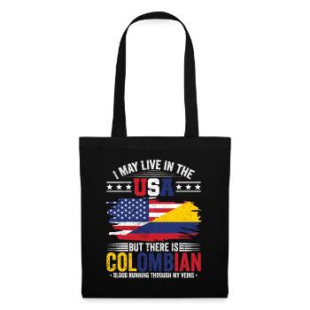 Colombian Blood Live USA South America Colombian - Tote Bag - black - Front