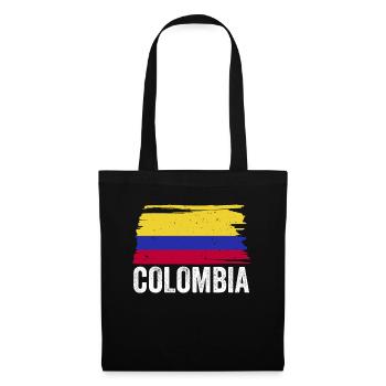 Colombie Pays Drapeau Colombien - Sac en tissu - noir - Devant
