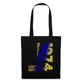 1974 November Limited Edition 49th Birthday Decoration - Tote Bag - black - Front