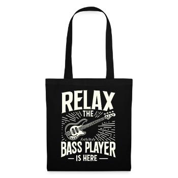 Bass Guitar Bassist Bass Instrument - Tote Bag - black - Front