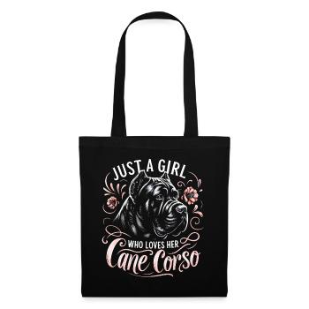 Cane Corso Dog - Tote Bag - black - Front