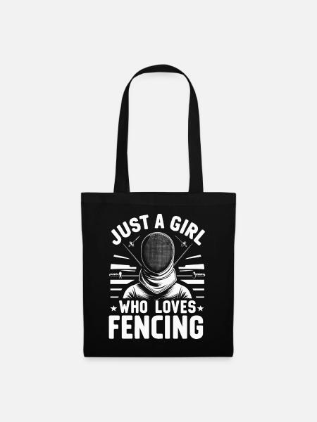 Fencing Fencer - Tote Bag - black