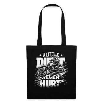 Motocross Dirtbike Supermoto - Stoffbeutel - Schwarz - Vorne