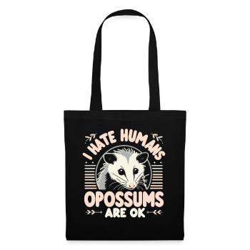 Opossum Possum Animal - Tote Bag - black - Front