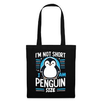 Pinguin Pinguine Tier - Stoffbeutel - Schwarz - Vorne