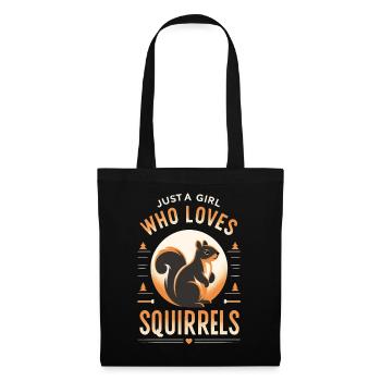 Squirrel Animal Rodent - Tote Bag - black - Front