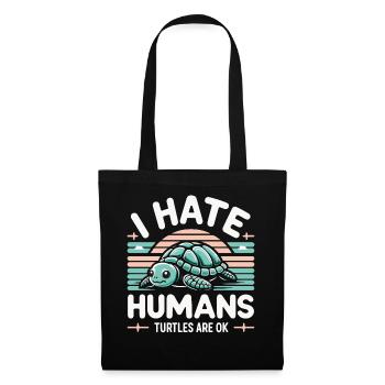 Turtle Sea Turtle Turtle Animal - Tote Bag - black - Front