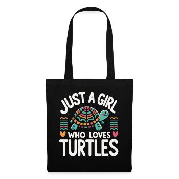 Turtle Sea Turtle Turtle Animal - Tote Bag - black - Front