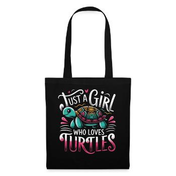 Turtle Sea Turtle Turtle Animal - Tote Bag - black - Front